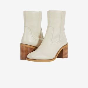 Sam Edelman turbulent boot in off white leather